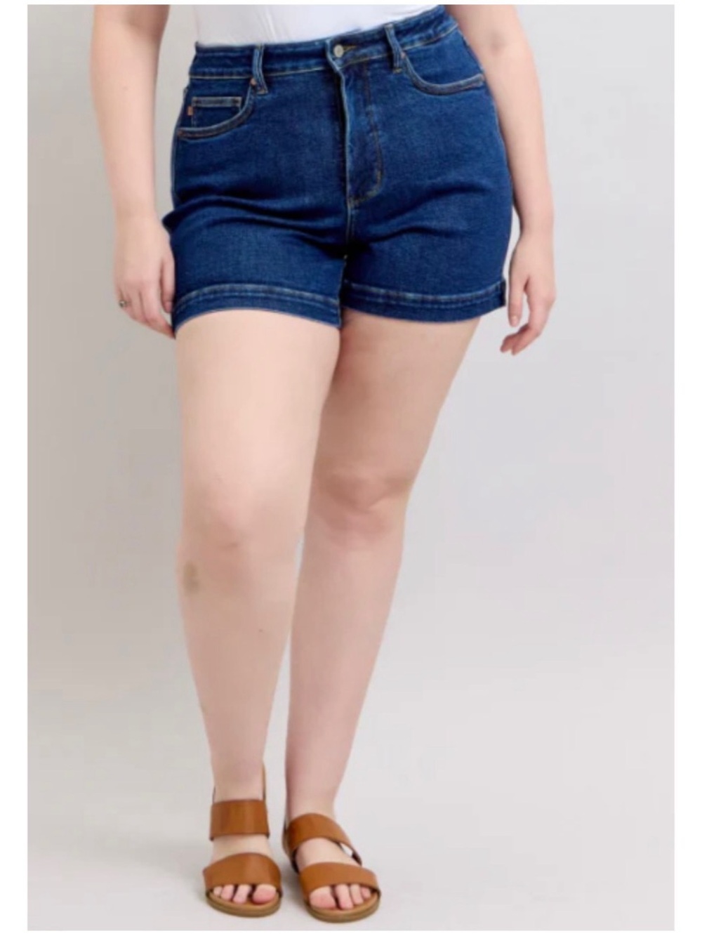 Judy Blue Women’s Sz 3X High Rise Denim Shorts Tummy Control Stretch